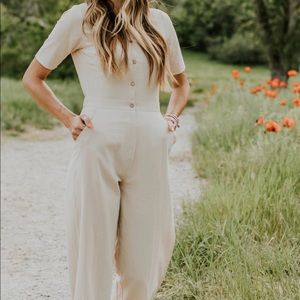 Roolee Kellianne Beige Jumpsuit